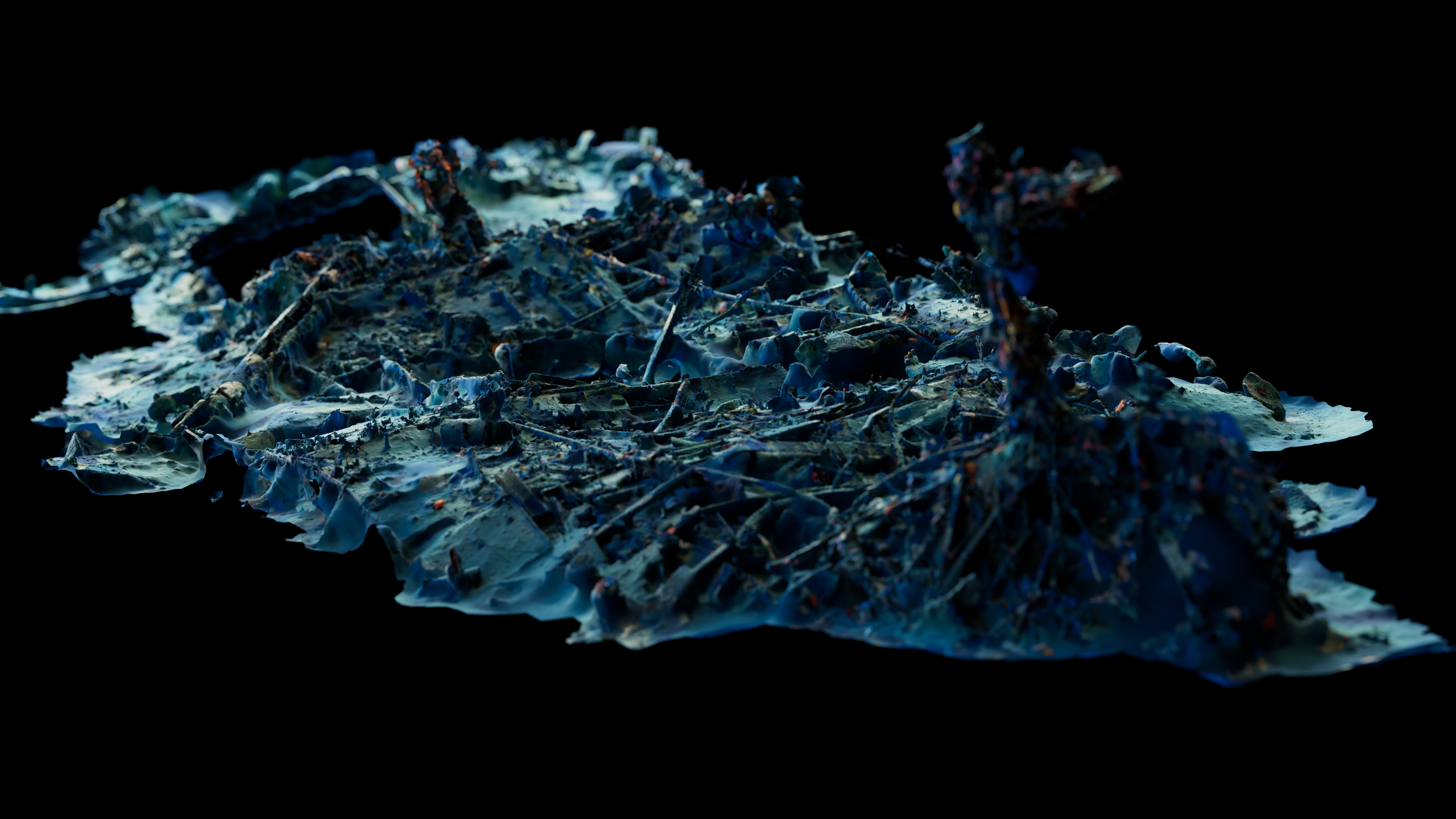 Photogrammetry of the wreck newly identified as the Hofuku Maru. Photogrammetry of the wreck newly identified as the Hofuku Maru.